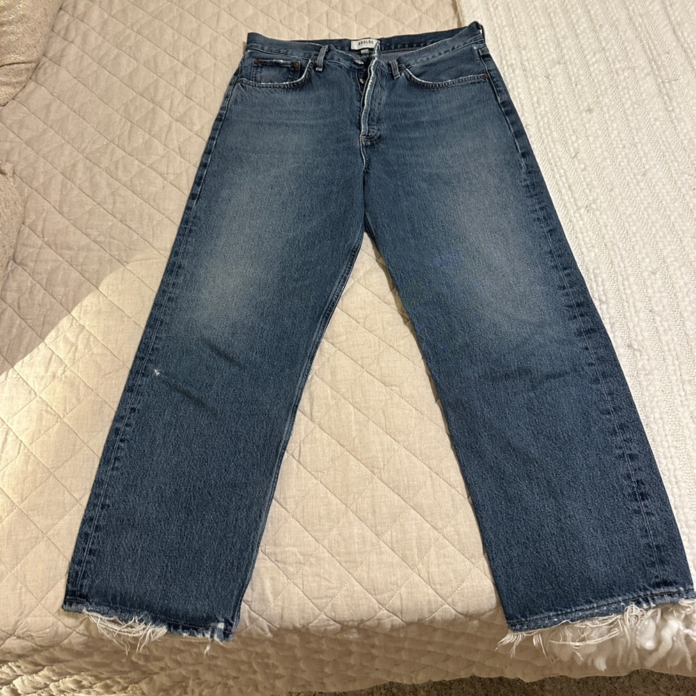Agolde Mid-Wash Denim Jeans